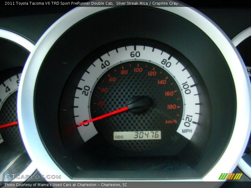 Silver Streak Mica / Graphite Gray 2011 Toyota Tacoma V6 TRD Sport PreRunner Double Cab