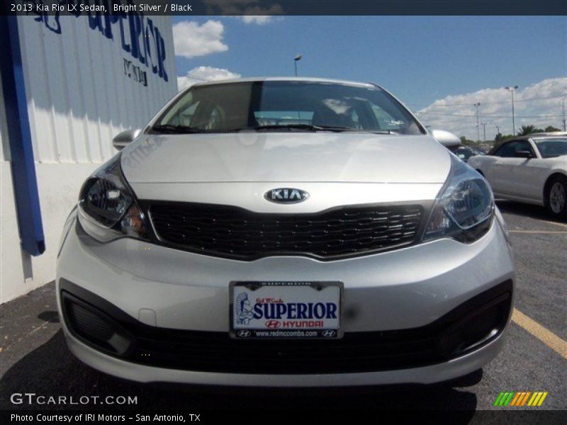 Bright Silver / Black 2013 Kia Rio LX Sedan