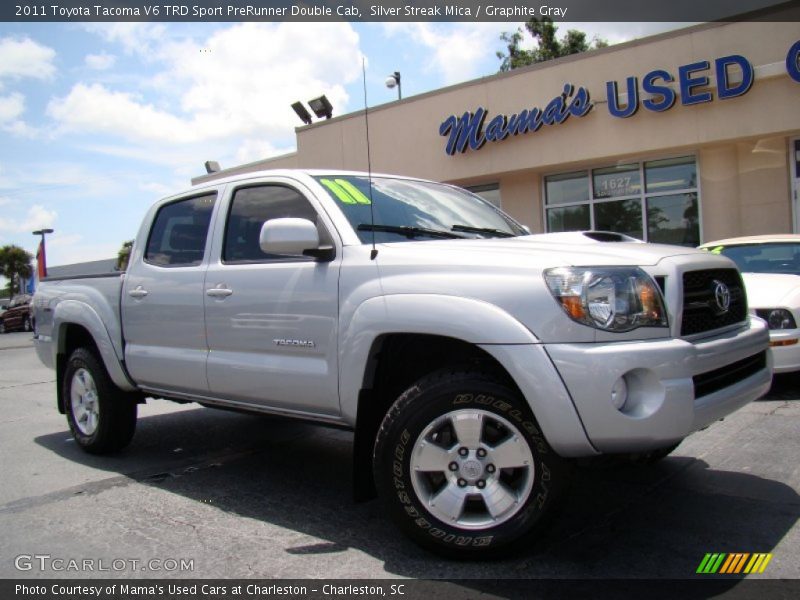 Silver Streak Mica / Graphite Gray 2011 Toyota Tacoma V6 TRD Sport PreRunner Double Cab