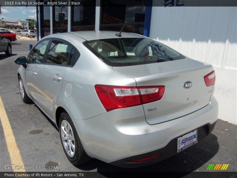 Bright Silver / Black 2013 Kia Rio LX Sedan