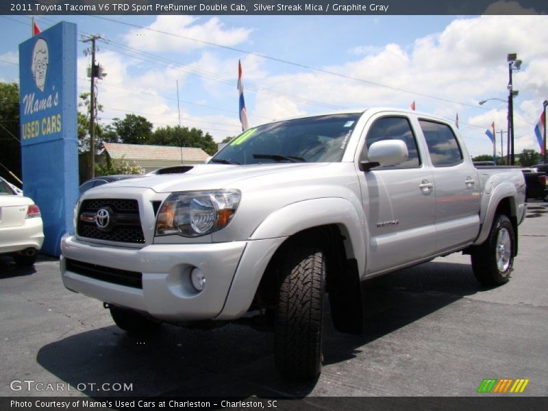 Silver Streak Mica / Graphite Gray 2011 Toyota Tacoma V6 TRD Sport PreRunner Double Cab