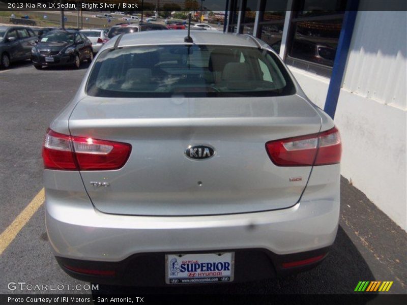 Bright Silver / Black 2013 Kia Rio LX Sedan