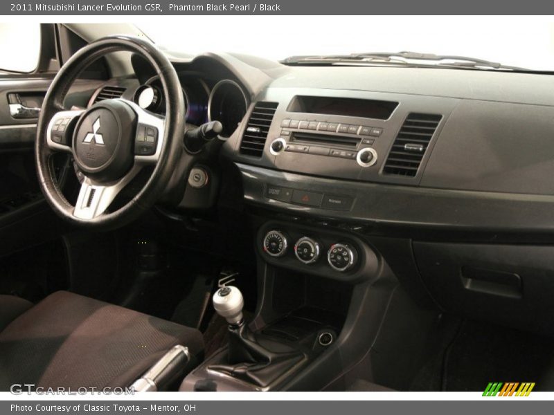 Phantom Black Pearl / Black 2011 Mitsubishi Lancer Evolution GSR