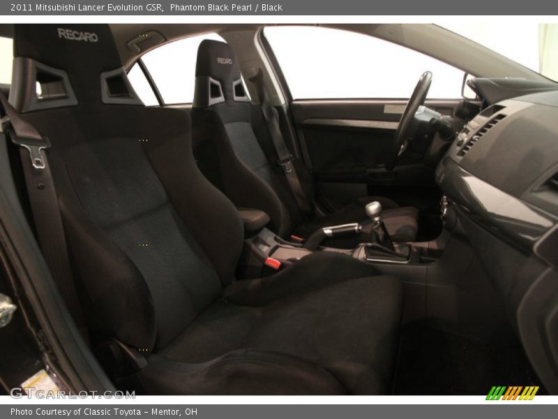 Phantom Black Pearl / Black 2011 Mitsubishi Lancer Evolution GSR