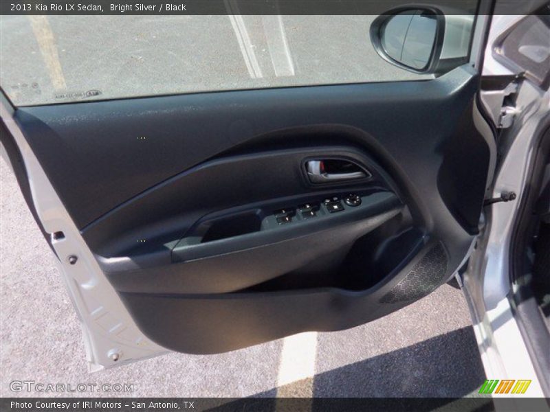Bright Silver / Black 2013 Kia Rio LX Sedan