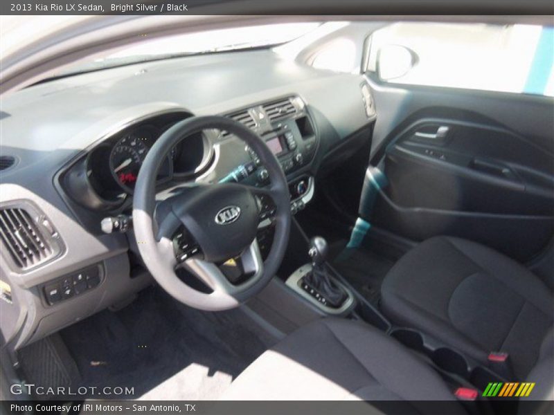 Bright Silver / Black 2013 Kia Rio LX Sedan