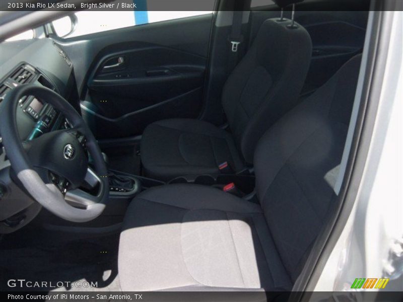Bright Silver / Black 2013 Kia Rio LX Sedan