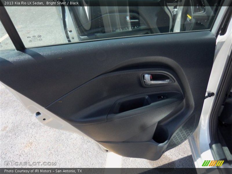 Bright Silver / Black 2013 Kia Rio LX Sedan