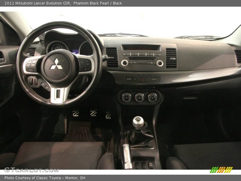 Phantom Black Pearl / Black 2011 Mitsubishi Lancer Evolution GSR