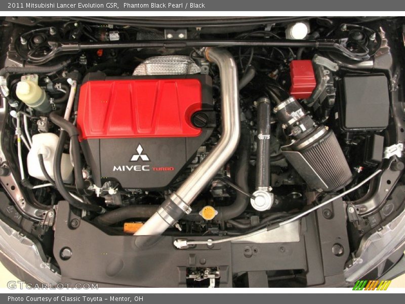 Phantom Black Pearl / Black 2011 Mitsubishi Lancer Evolution GSR