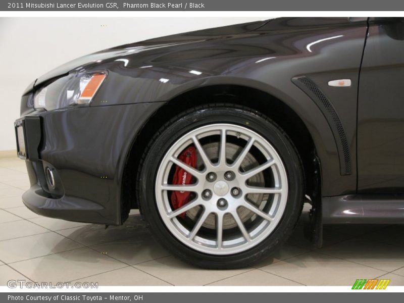 Phantom Black Pearl / Black 2011 Mitsubishi Lancer Evolution GSR