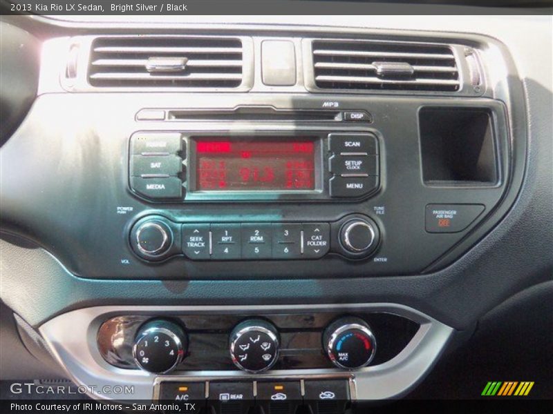 Bright Silver / Black 2013 Kia Rio LX Sedan
