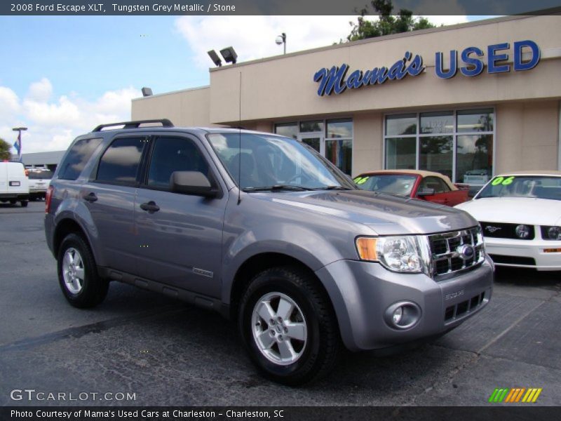 Tungsten Grey Metallic / Stone 2008 Ford Escape XLT