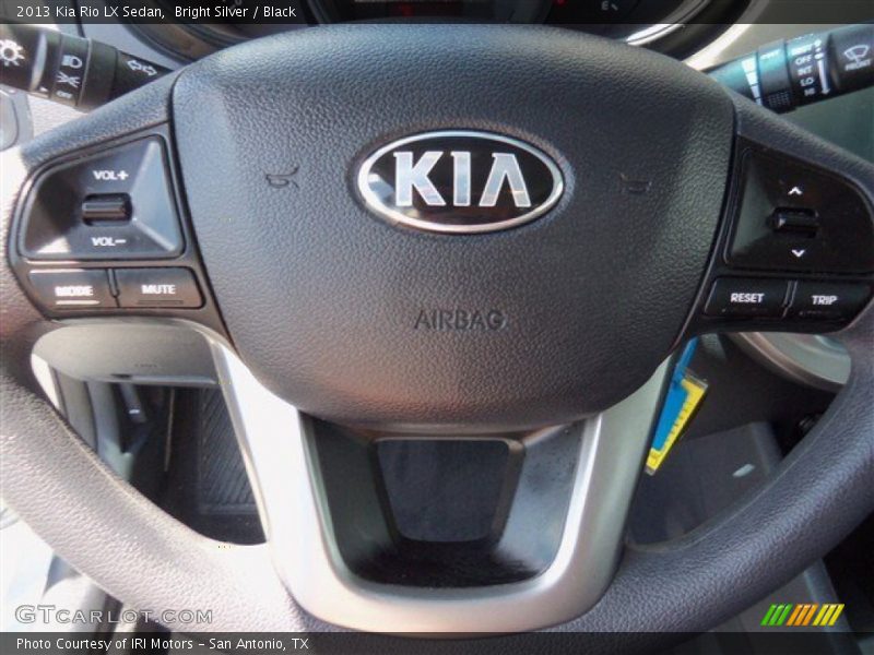 Bright Silver / Black 2013 Kia Rio LX Sedan