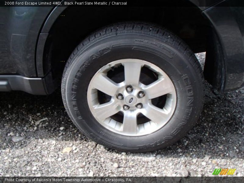 Black Pearl Slate Metallic / Charcoal 2008 Ford Escape Limited 4WD