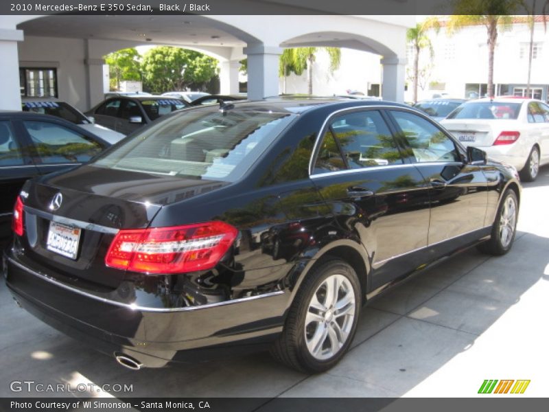 Black / Black 2010 Mercedes-Benz E 350 Sedan