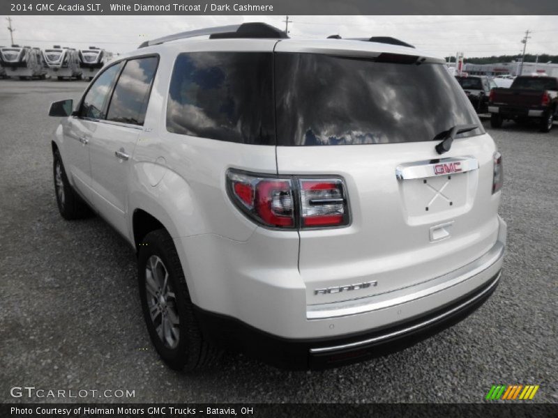 White Diamond Tricoat / Dark Cashmere 2014 GMC Acadia SLT