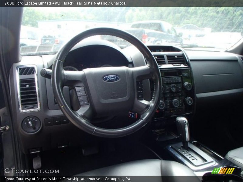 Black Pearl Slate Metallic / Charcoal 2008 Ford Escape Limited 4WD