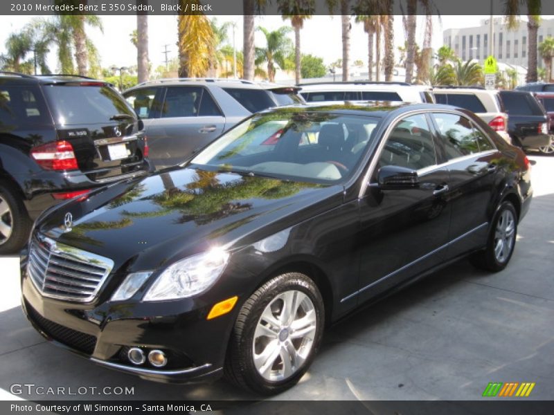 Black / Black 2010 Mercedes-Benz E 350 Sedan