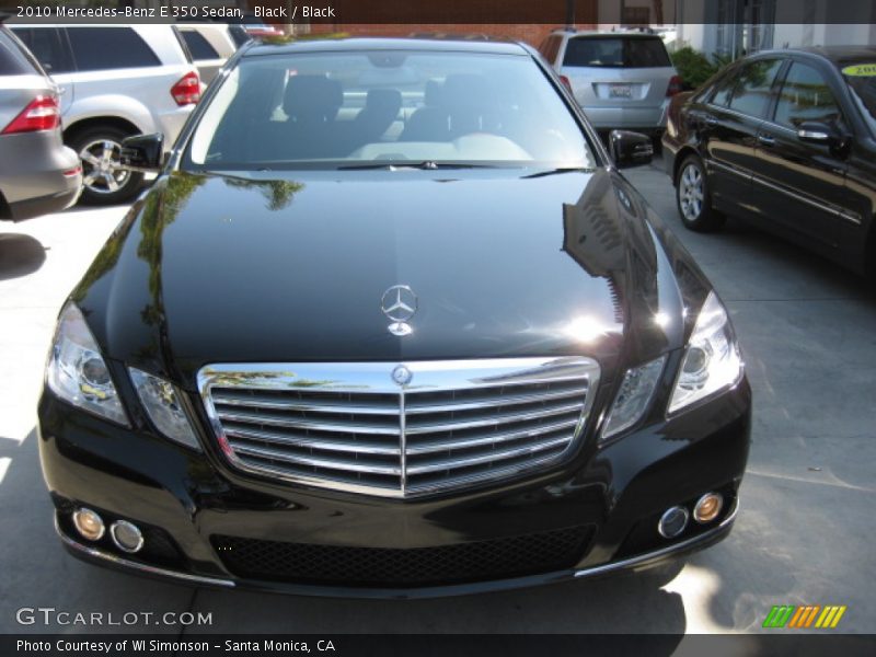 Black / Black 2010 Mercedes-Benz E 350 Sedan