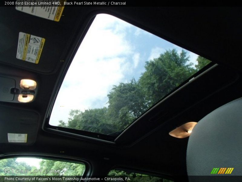 Black Pearl Slate Metallic / Charcoal 2008 Ford Escape Limited 4WD