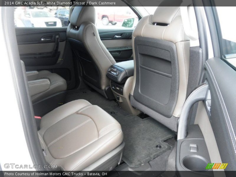White Diamond Tricoat / Dark Cashmere 2014 GMC Acadia SLT