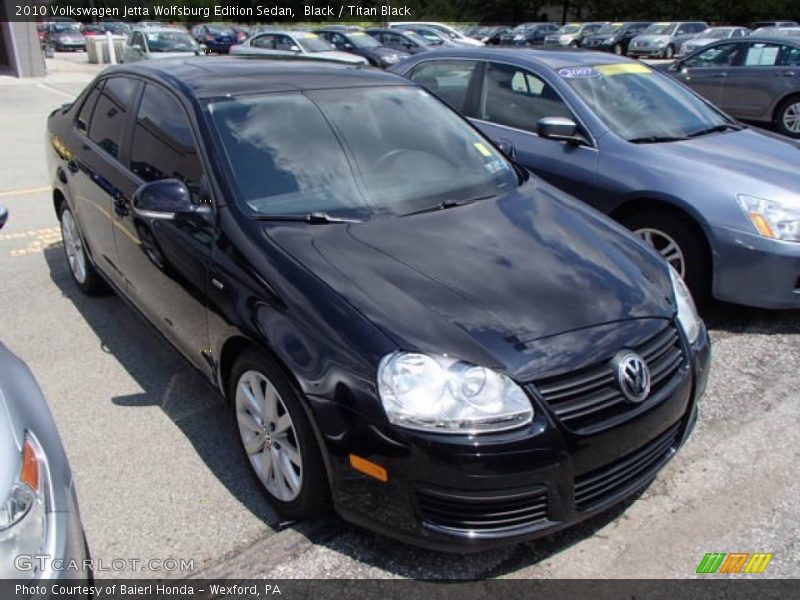 Black / Titan Black 2010 Volkswagen Jetta Wolfsburg Edition Sedan