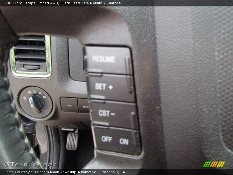 Black Pearl Slate Metallic / Charcoal 2008 Ford Escape Limited 4WD