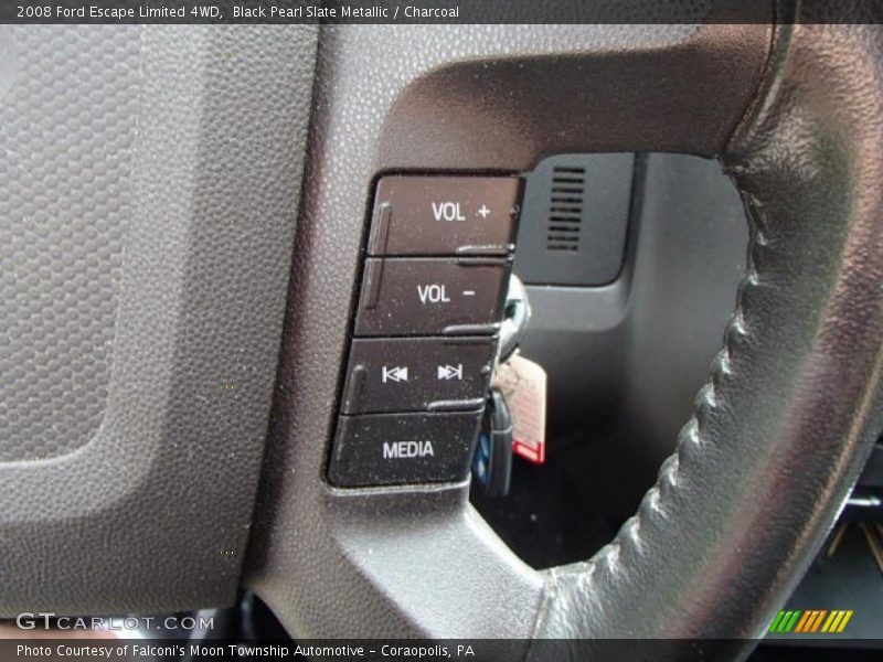 Black Pearl Slate Metallic / Charcoal 2008 Ford Escape Limited 4WD