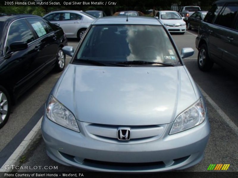 Opal Silver Blue Metallic / Gray 2005 Honda Civic Hybrid Sedan