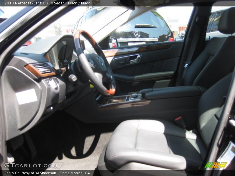 Black / Black 2010 Mercedes-Benz E 350 Sedan