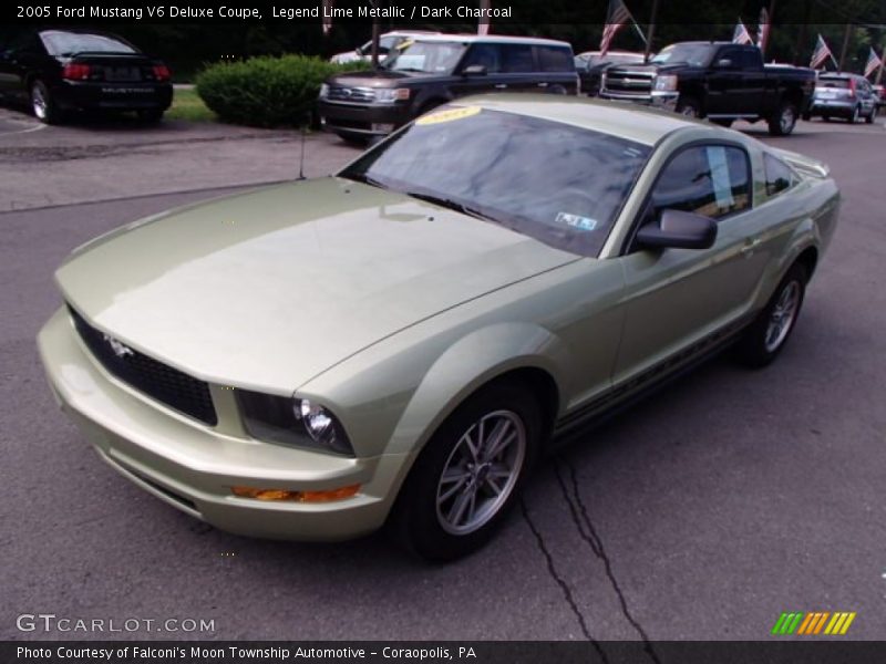 Legend Lime Metallic / Dark Charcoal 2005 Ford Mustang V6 Deluxe Coupe