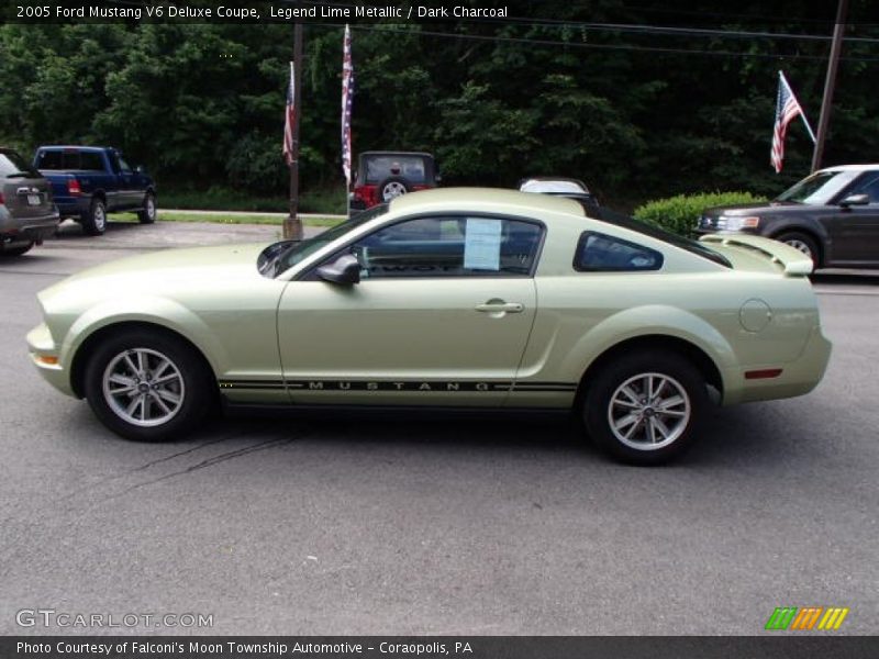 Legend Lime Metallic / Dark Charcoal 2005 Ford Mustang V6 Deluxe Coupe