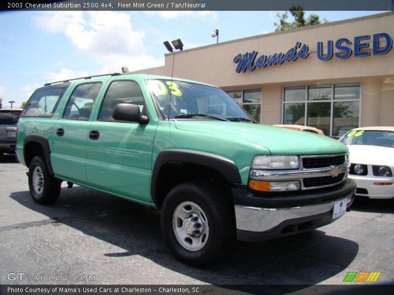 Fleet Mint Green / Tan/Neutral 2003 Chevrolet Suburban 2500 4x4