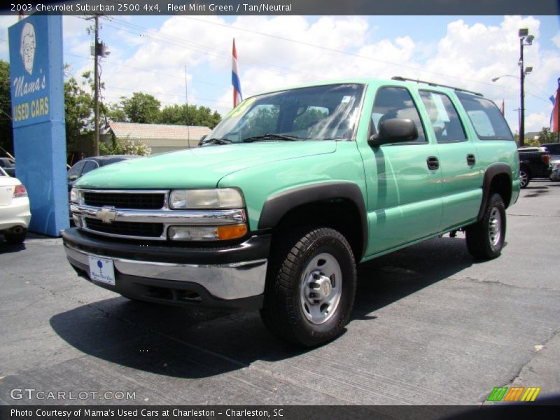 Fleet Mint Green / Tan/Neutral 2003 Chevrolet Suburban 2500 4x4