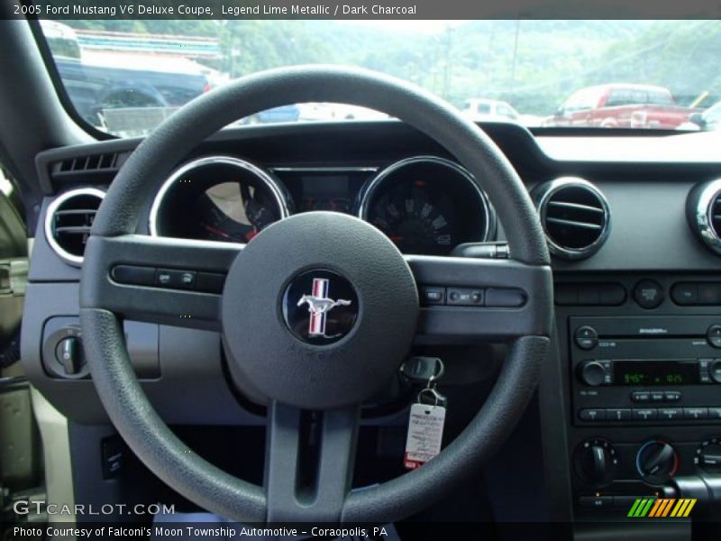 Legend Lime Metallic / Dark Charcoal 2005 Ford Mustang V6 Deluxe Coupe