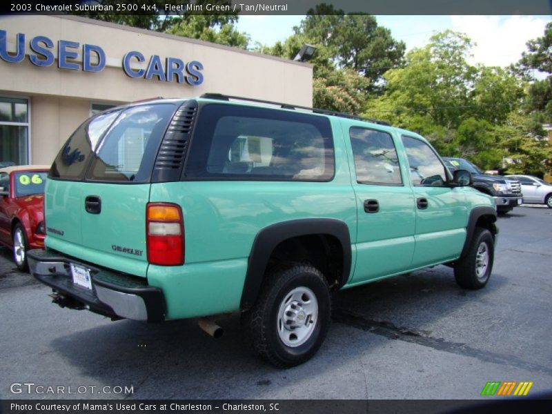 Fleet Mint Green / Tan/Neutral 2003 Chevrolet Suburban 2500 4x4