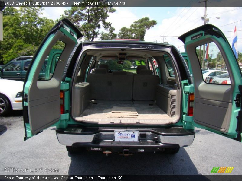 Fleet Mint Green / Tan/Neutral 2003 Chevrolet Suburban 2500 4x4