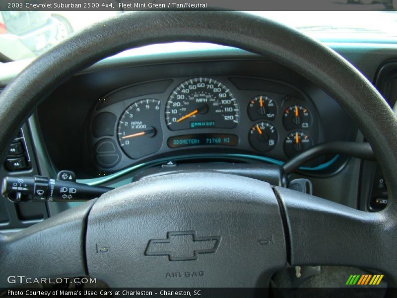 Fleet Mint Green / Tan/Neutral 2003 Chevrolet Suburban 2500 4x4