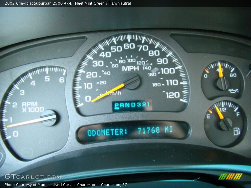 Fleet Mint Green / Tan/Neutral 2003 Chevrolet Suburban 2500 4x4