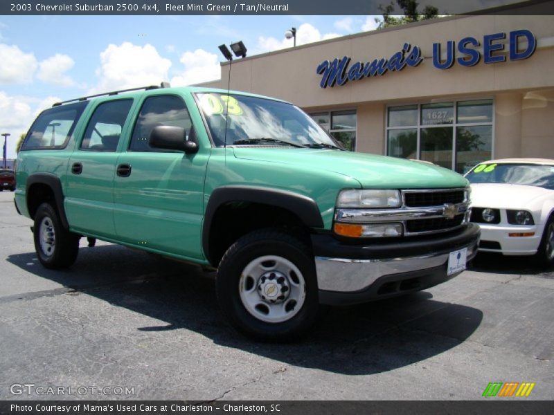 Fleet Mint Green / Tan/Neutral 2003 Chevrolet Suburban 2500 4x4
