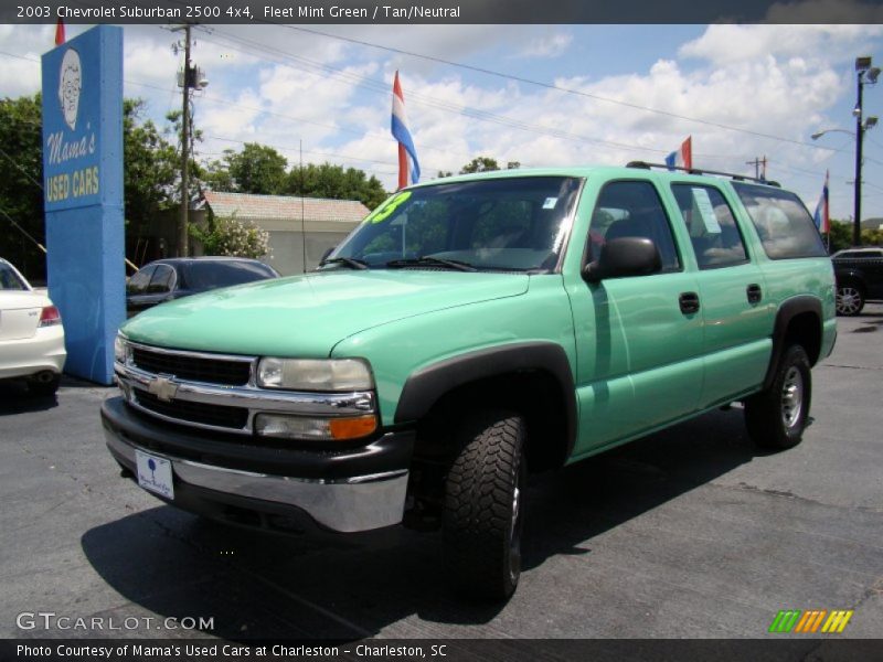 Fleet Mint Green / Tan/Neutral 2003 Chevrolet Suburban 2500 4x4