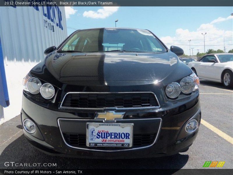 Black / Jet Black/Dark Titanium 2012 Chevrolet Sonic LT Hatch