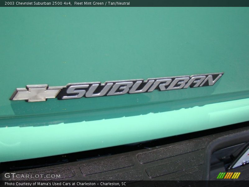 Fleet Mint Green / Tan/Neutral 2003 Chevrolet Suburban 2500 4x4