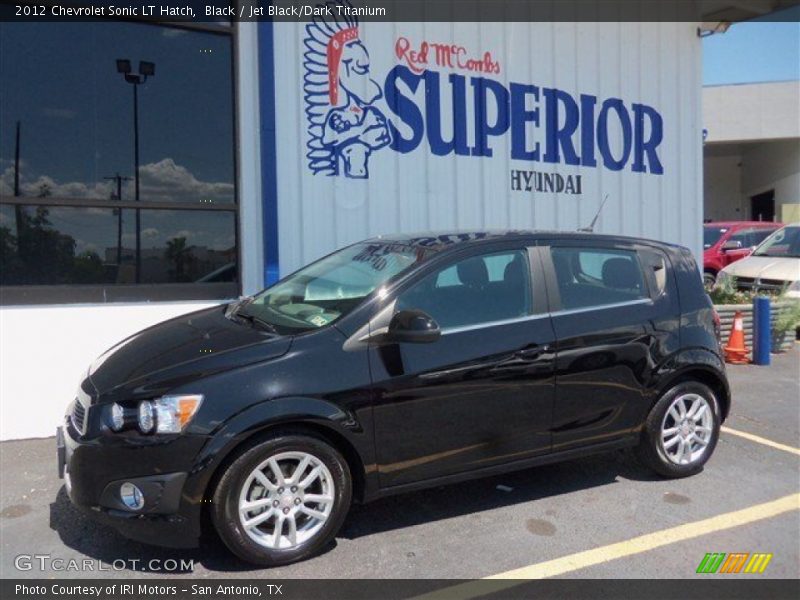 Black / Jet Black/Dark Titanium 2012 Chevrolet Sonic LT Hatch