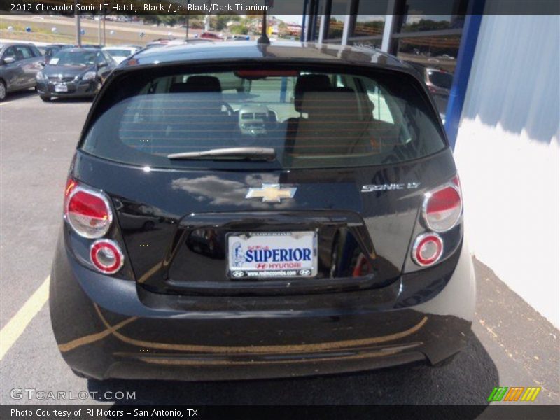 Black / Jet Black/Dark Titanium 2012 Chevrolet Sonic LT Hatch
