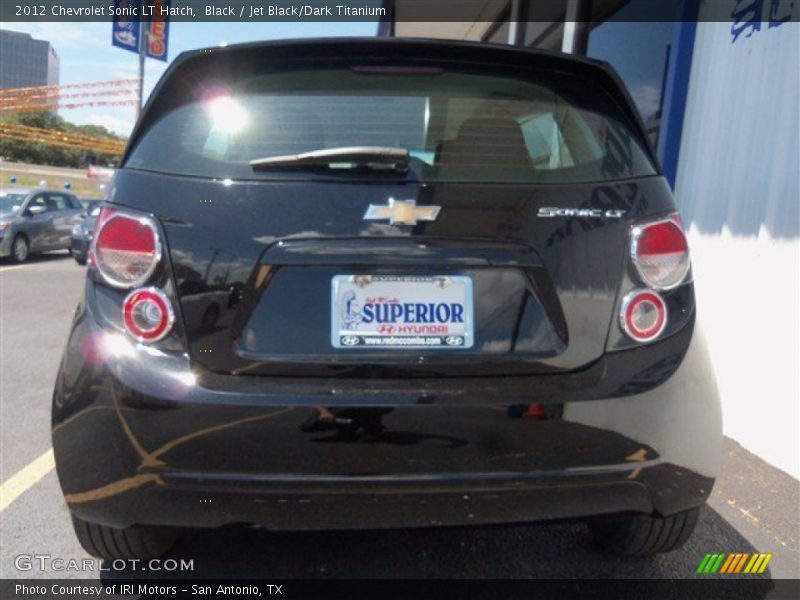 Black / Jet Black/Dark Titanium 2012 Chevrolet Sonic LT Hatch