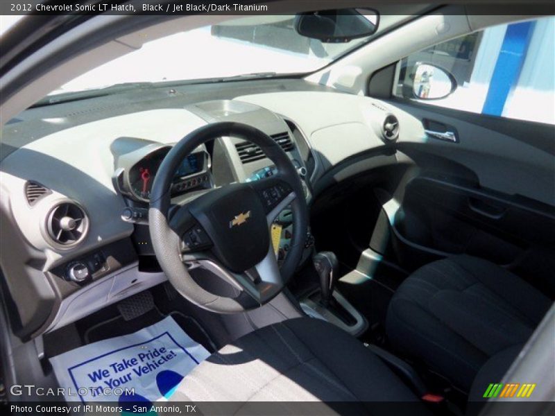 Black / Jet Black/Dark Titanium 2012 Chevrolet Sonic LT Hatch