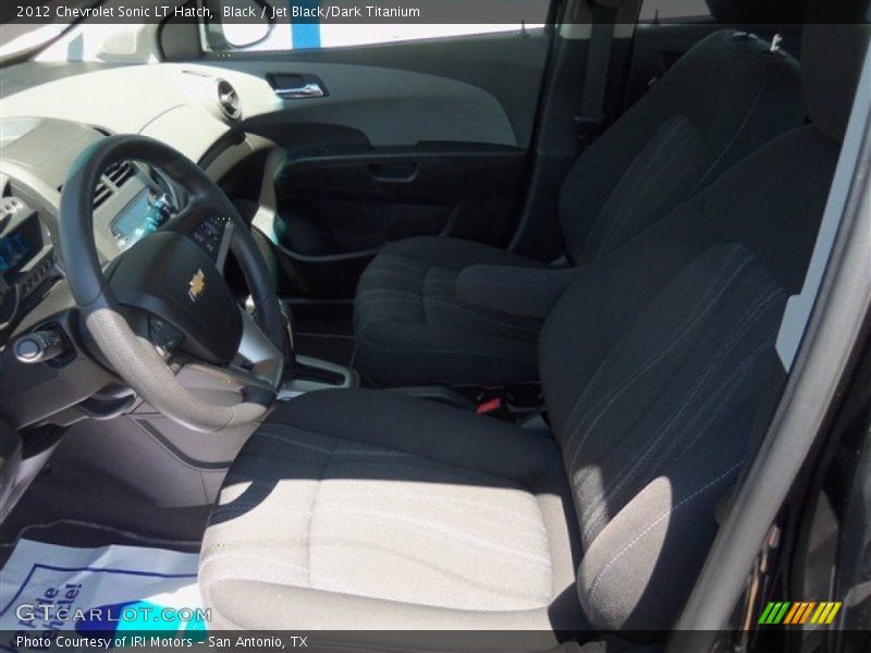 Black / Jet Black/Dark Titanium 2012 Chevrolet Sonic LT Hatch