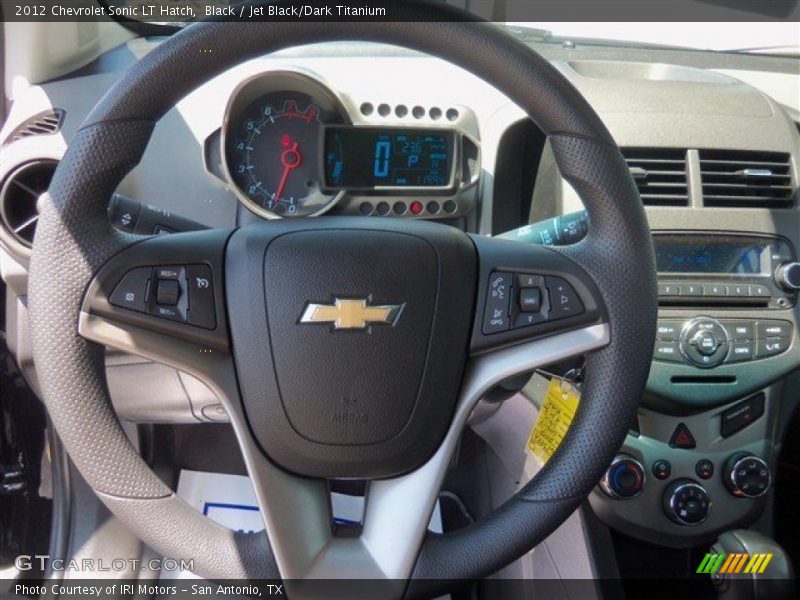 Black / Jet Black/Dark Titanium 2012 Chevrolet Sonic LT Hatch